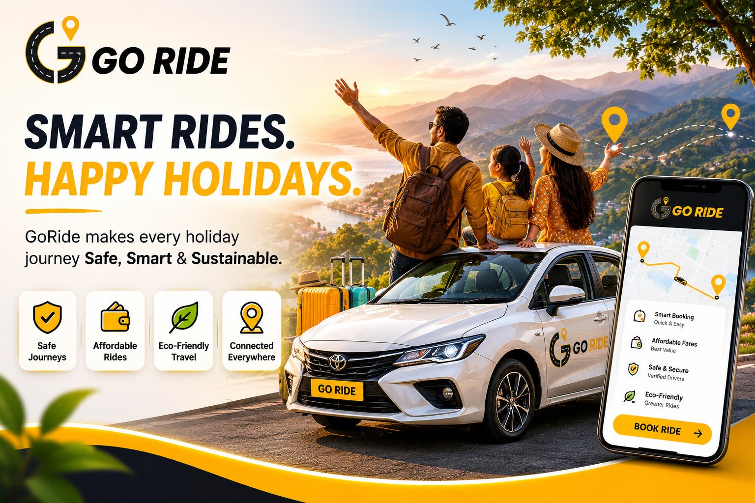 Festive Ride Peace: How GoRide's Smart Cab Bookings Enhance Your Sacred Travels During Holidays