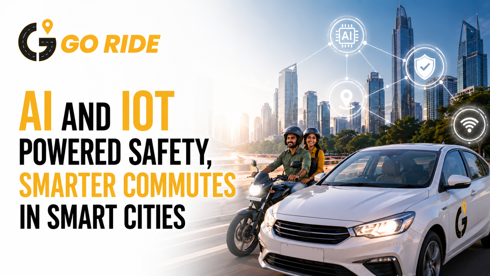 Harnessing AI and IoT: How GoRide's Innovative Safety Features are Transforming Smart City Commuting